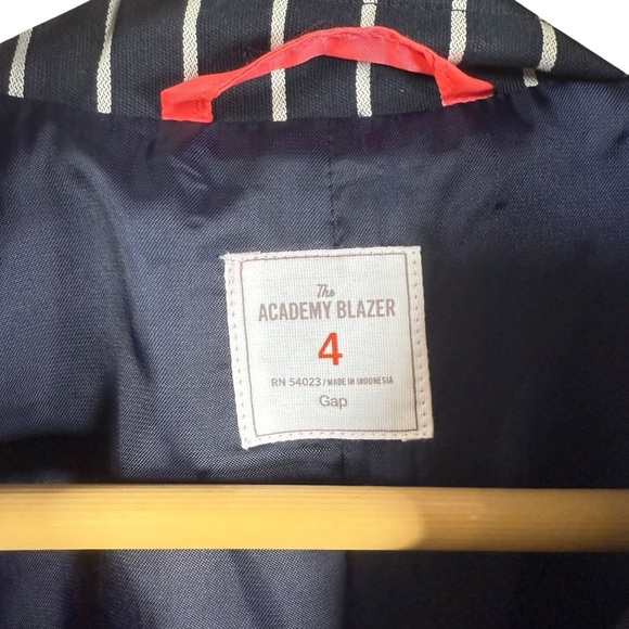 Gap Women’s The Academy Blazer in Navy/White Stripe Size 4 - Picture 2 of 9